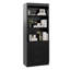 Bibliothèque standard de 69 po de hauteur avec 3 tiroirs et 3 tablettes ouvertes, armoire de rangement pour bureau personnel-1427378052