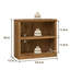 Bibliothèque à 2 niveaux 30 ", étagère de rangement pour bureau à domicile avec tablette réglable-495297640-495982566