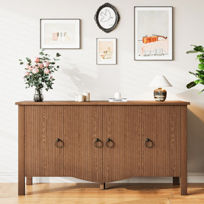 Sideboard Buffet Cabinet-Walnut