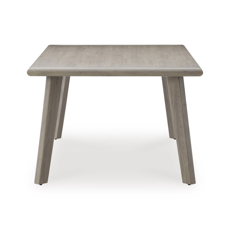 Debbee Outdoor Rectangular Dining Table With Umbrella Option