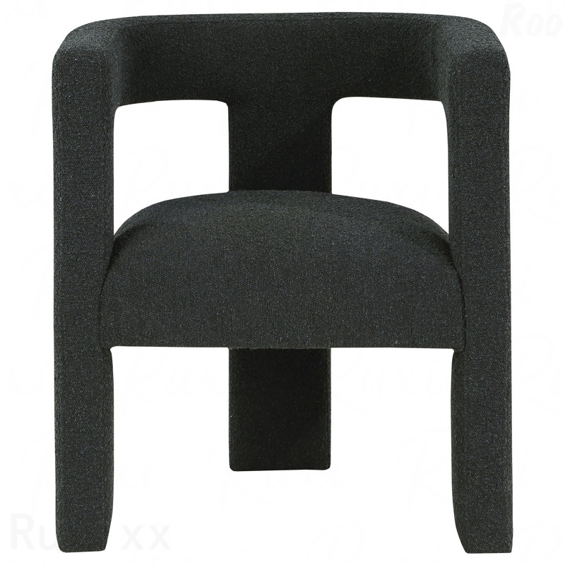 Fauteuil d'appoint Boucle For Patios, Noir