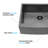 33X21x10"Farmhouse Apron Single Bowl Stainless Steel Kitchen Sink-121404924