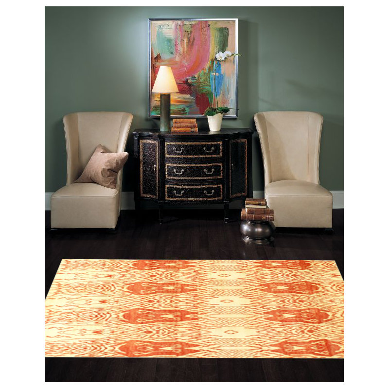 Wool Ikat Area Rug