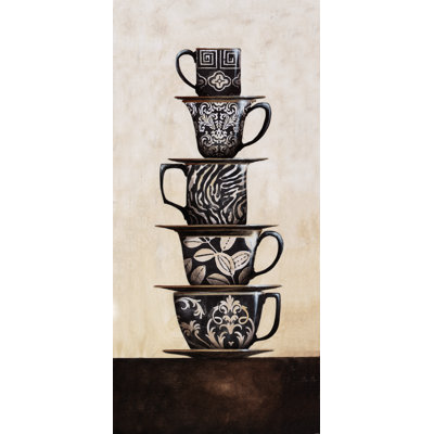 Stacked Coffee Cups - Painting Print