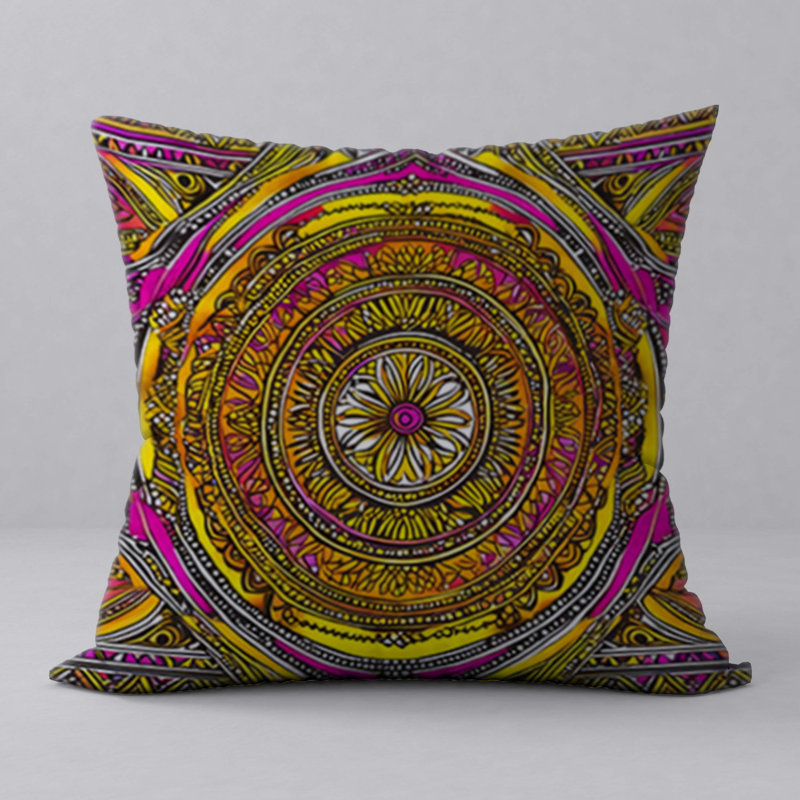 Abstract Reversible Throw Pillow