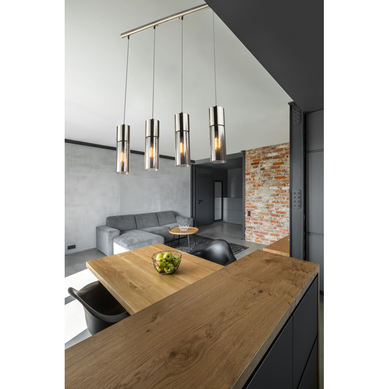 Abdullah 4 - Light Kitchen Island Pendant, Grey