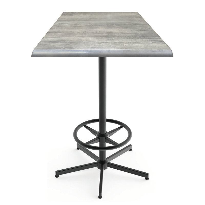 42" Tall, Indoor/Outdoor Table, Graystone, 42"H X 30" L X 30" W