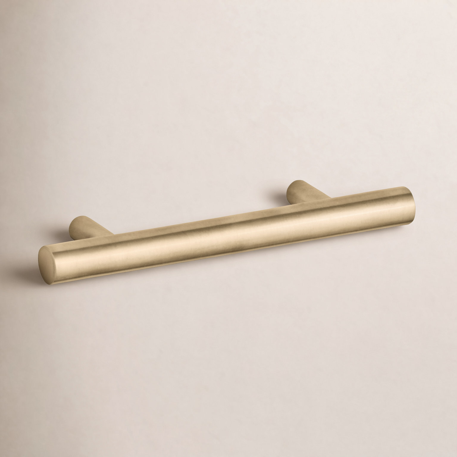Purist 3" Bar Cabinet Pull, Vibrant Brushed Moderne Brass