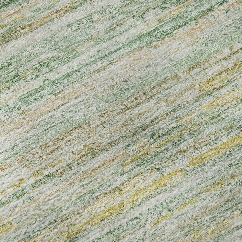 Tapis à rayures lavable à la machine Premium AMF1239, Rectangle 5 pi x 7 pi 6 po