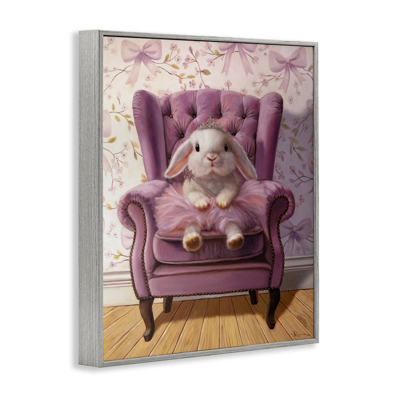 «Pink Princess Tutu Bunny», estampe numérique, design par Lucia Heffernan, Estampe numérique Farmhouse, H 14 po x l 11 po