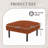 Small Ottoman Footstool With Legs, Corduroy Fabric Ottoman Foot Stool With Soft Padded Seat, Square Footstool Footstool For Living Room-958840712