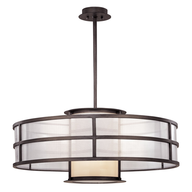 Discus Pendant, Medium Base, 10" H x 18" W x 18" D