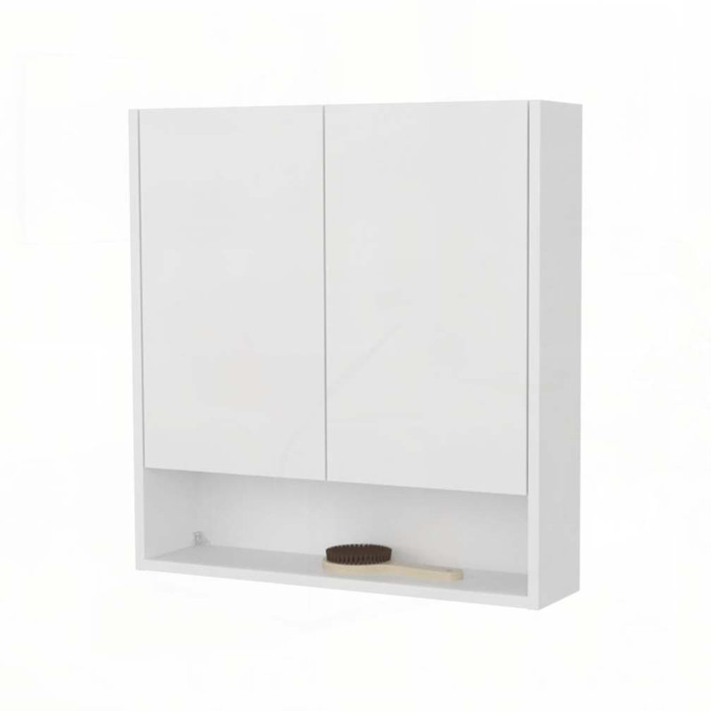 Armoire à pharmacie murale avec 2 portes et 3 tablettes