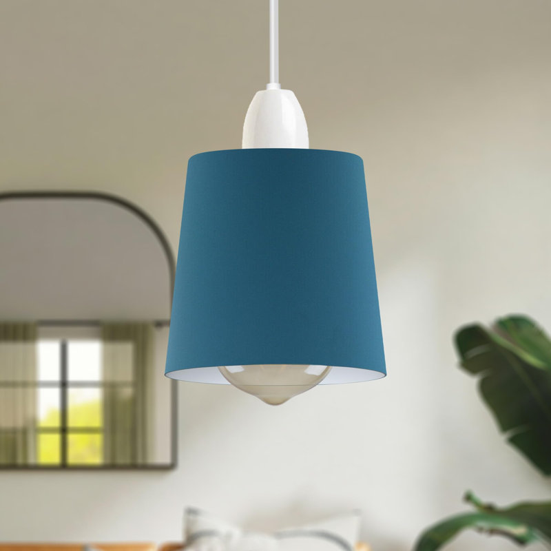 13 cm H Bell Lamp Shade, Blue