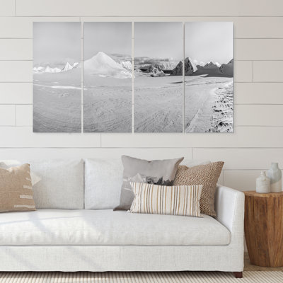 " Panoramic Picture Of Arctic Landscape I " by Ansel Adams 4 - Pieces
