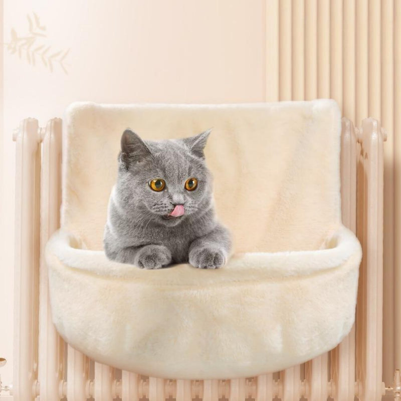 Lit hamac en flanelle pour chat, Beige