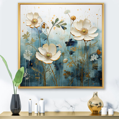 «Blue Botanical Oasis IV», reproduction sur toile