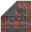 Tapis rouge / bleu en laine touffeté à la main Meera Corla-1824013851