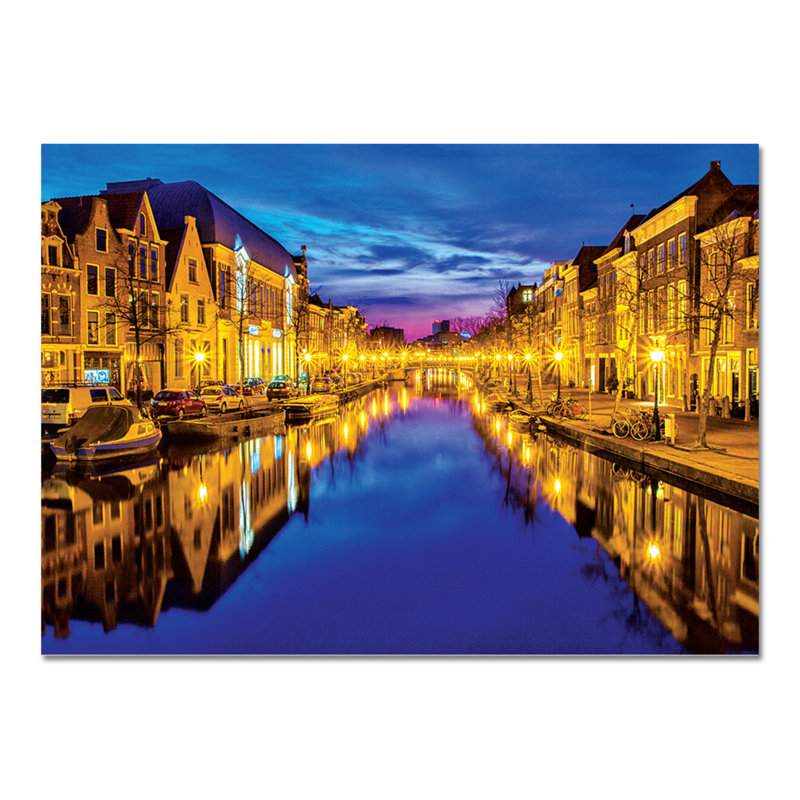 Amsterdam on the River by Giallobus - Unframed Photograph, 95cm H x 135cm W