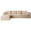 Canapé d'angle Cloud 5 places en forme de L avec méridienne individuelle, comprimé sous vide, 137,9 pouces, housses amovibles pour salon-1127426613-1127426614