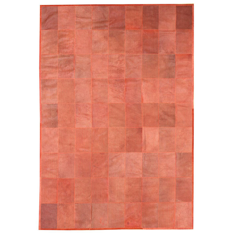 Parenthesis One-of-a-Kind 6' X 8'6" New Age Cowhide Area Rug in Red