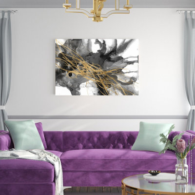 Golden Vortex II par Jennifer Goldberger - peinture sur toile tendue
