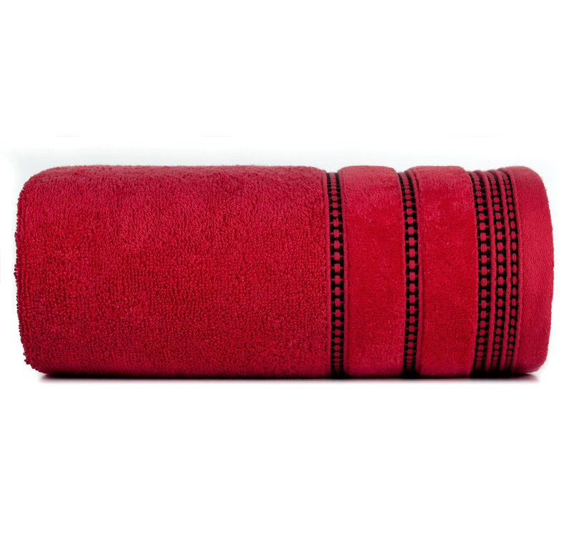 Hulene Midweight Jacquard Hand Towel, Red