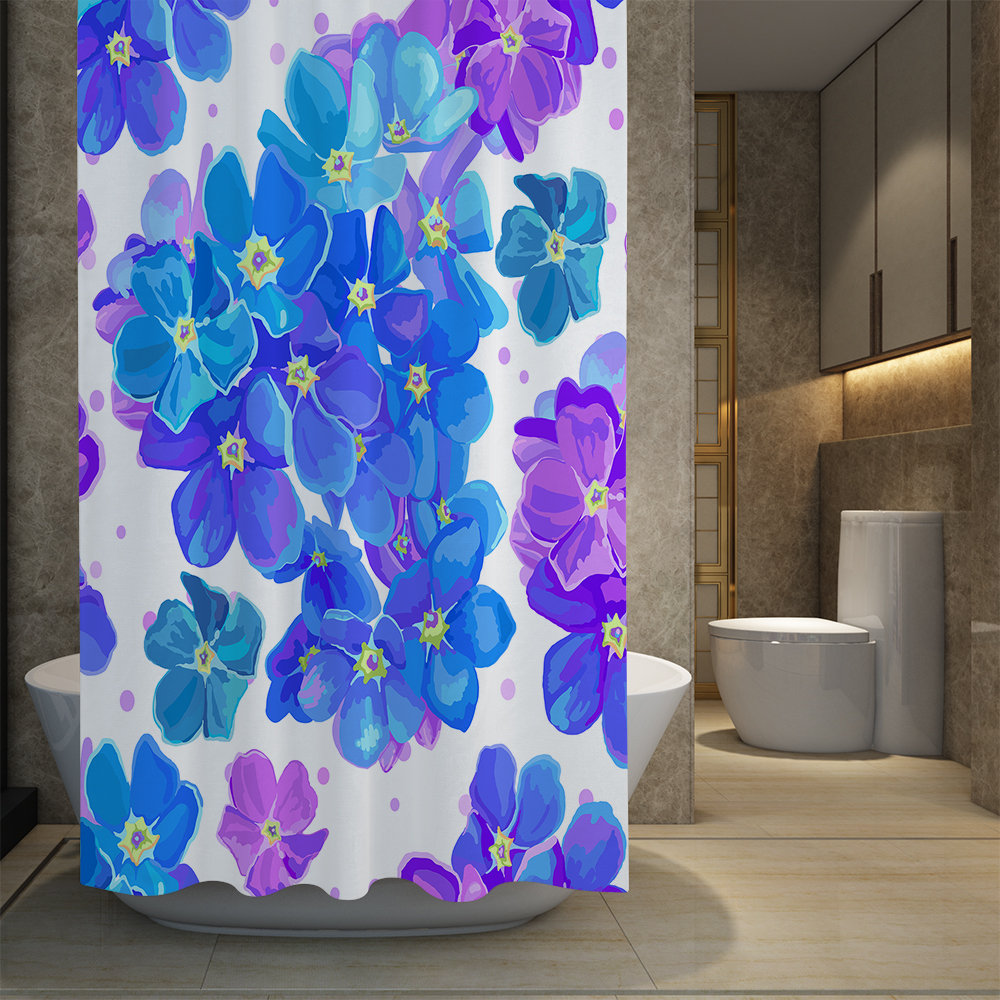 Wildon Home® Capricornus Floral Single Shower Curtain Wayfair