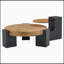 Table basse ronde à double couche