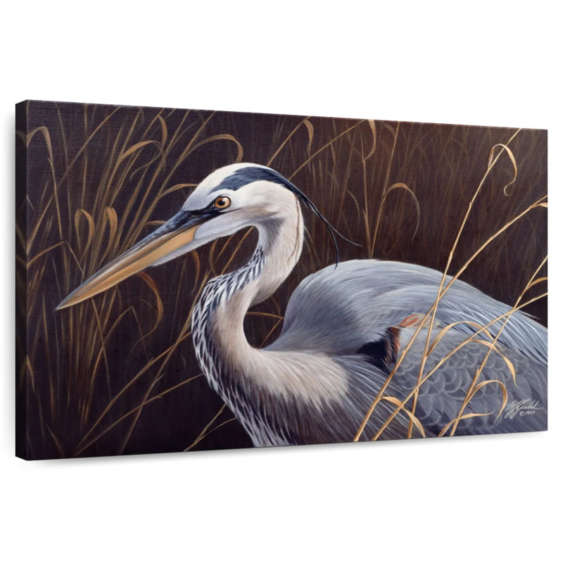 Brampt Great Blue Heron, 8" H x 12" W