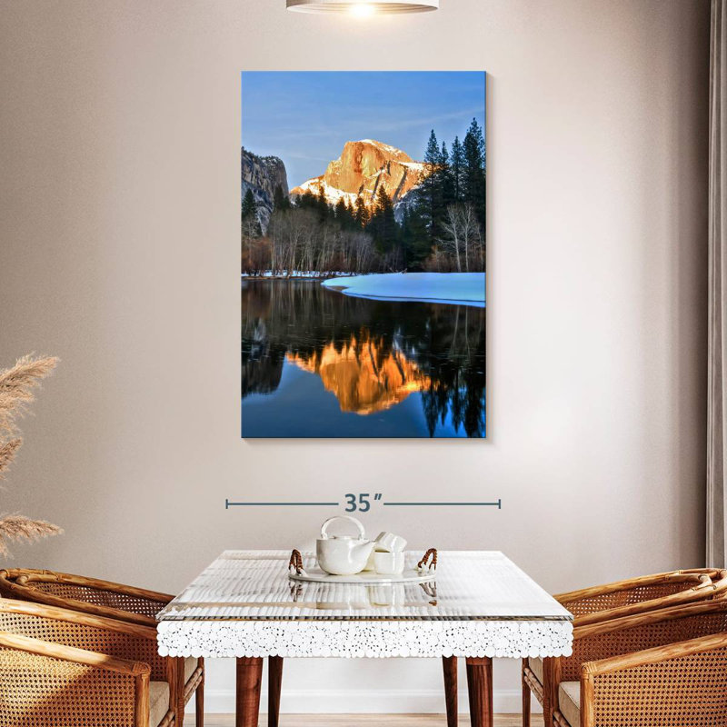 Alvord Half Dome By Merced River, 48" H x 32" W