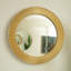 Miroir de 31 po Cyclis, miroir décoratif en polyuréthane à cadre doré épais, trois températures de couleur disponibles, convenant à la salle de bain, à la chambre à coucher, au salon, au couloir, au vestibule, etc.-827765260
