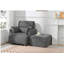 Fauteuil d'appoint rembourré avec repose-pieds avec rangement-1385108750