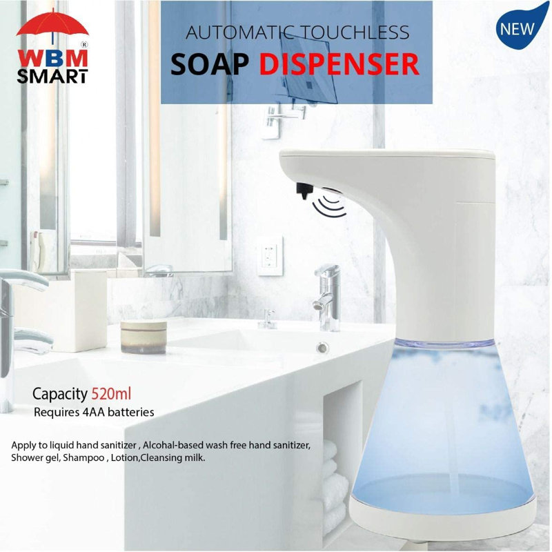 WBM Care Automatic Foaming Soap Dispenser, Touchless Sensor Based for Kitchen and Bathroom, White