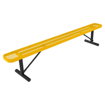 Bench, Textured Black, Expanded, 8Ft, No Back, Portable