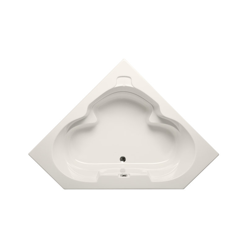 Baignoire d'angle en acrylique 59 "x 59" Mandelay, Beige