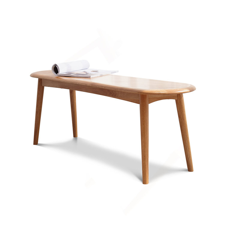 Banc de table en bois de chêne naturel pour salle à manger