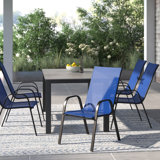 Artu Stackable Flex Comfort Sling Outdoor Patio Chairs by Flash Furniture