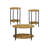 Modern Farmhouse 3-Piece Coffee Table Set with Large Storage