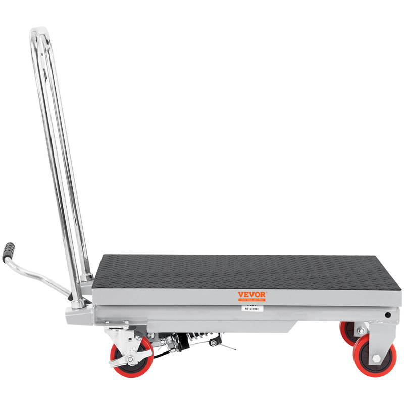 31'' H x 37'' W Utility Cart with Wheels, Gray