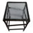 Modern Metal Aluminum Nesting Accent Tables with Glass Top Side Tables for Living Room, Bedroom, Office 25" & 23" Champagne