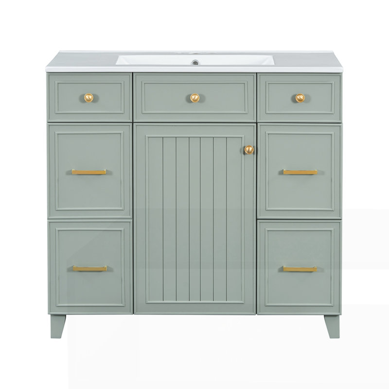 Meuble-lavabo 36 po avec lavabo en céramique