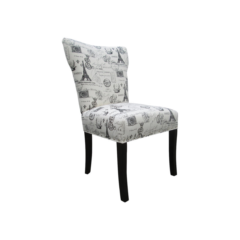 Upholstered Side Chair, Onyx