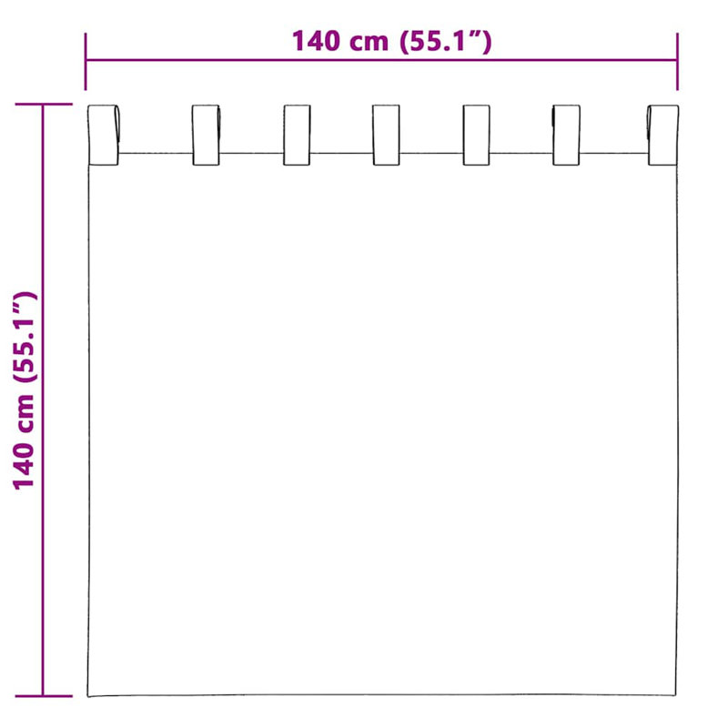 Alithia Velvet Room Darkening Curtain Pair, Wine Red, 140cm Width x 140cm Drop