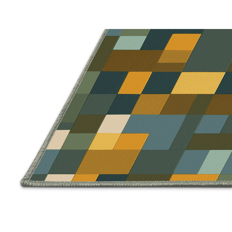 Tapis forêt Pixel, Rond 4 pi