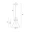 Luminaire suspendu conique 1 lumière