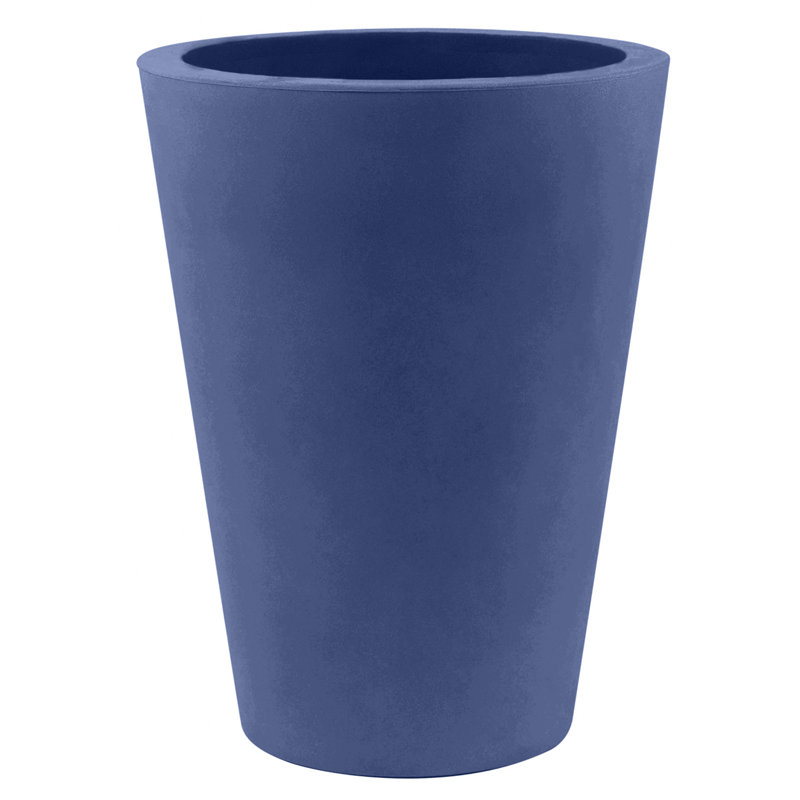 Cono High Resin Cone Pot Planter, Ice, 20.5" H x 15.75" W x 15.75" D