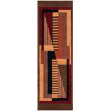 New Wave Wool Abstract Area Rug in Brown
