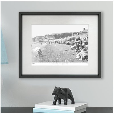 Sidmouth, the Beach 1924 1 Piece Single Picture Frame Wall Art