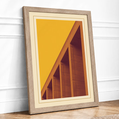 Architectural Lines Art Deco - Framed Print
